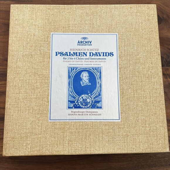 Heinrich Schütz Psalmen Davids Hanns Martin Schneidt. 3xLP Box Set 2565 022 - Picture 1 of 13